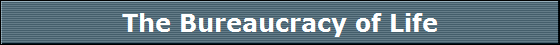 The Bureaucracy of Life